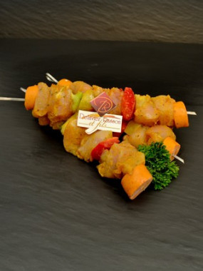 Brochette de poulet barbecue