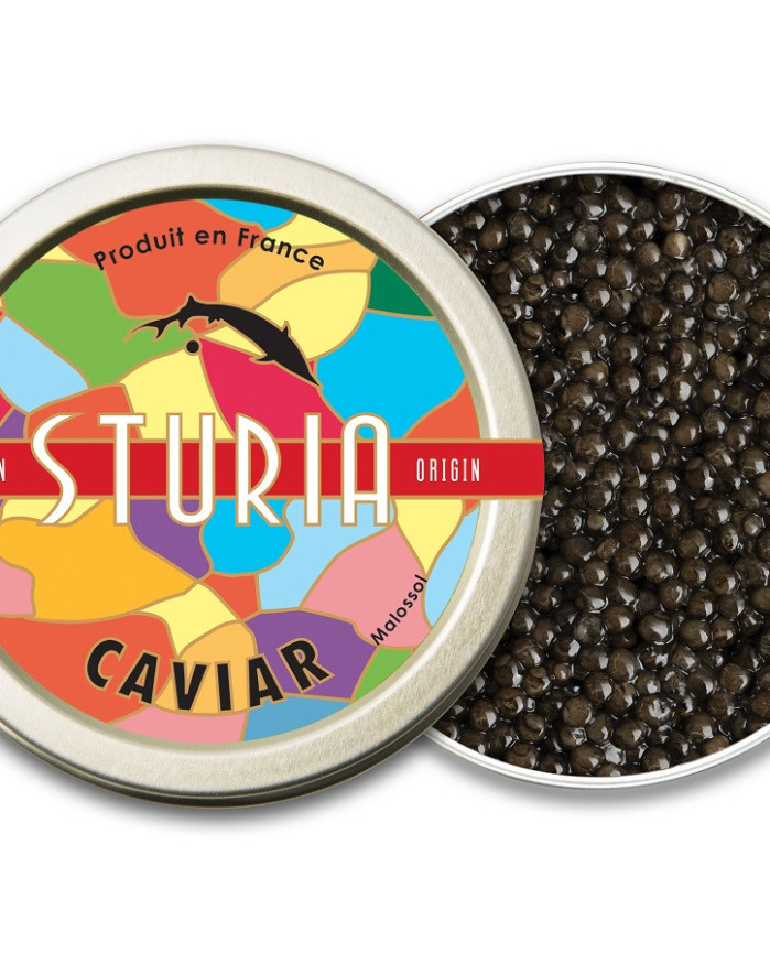 Caviar français sturia d'Aquitaine IGP les 30grs
