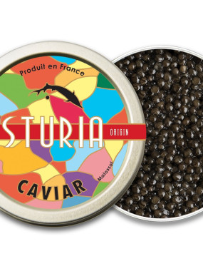 Caviar français sturia d'Aquitaine IGP les 30grs