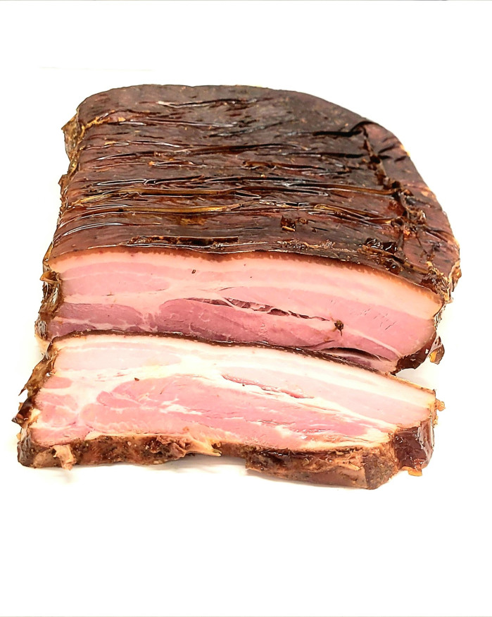 Poitrine porc cuite caramélisée