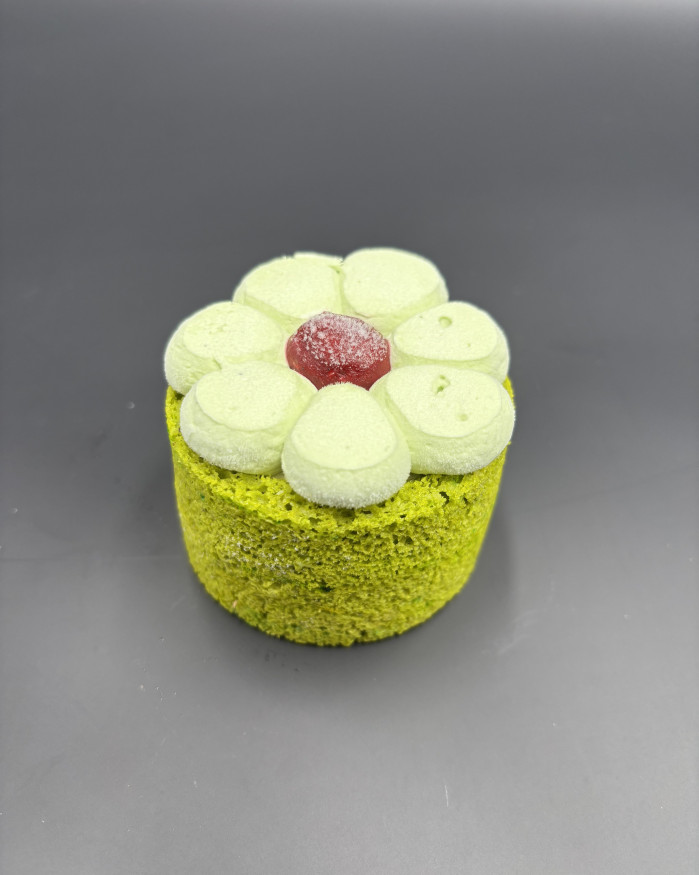Entremet individuel Thé Matcha & Fruits rouges