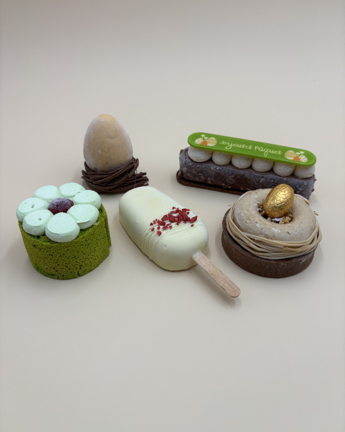 Entremet individuel Thé Matcha & Fruits rouges
