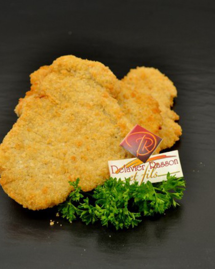 Escalope de dinde panée