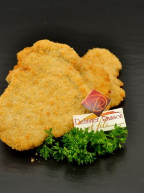 Escalope de dinde panée