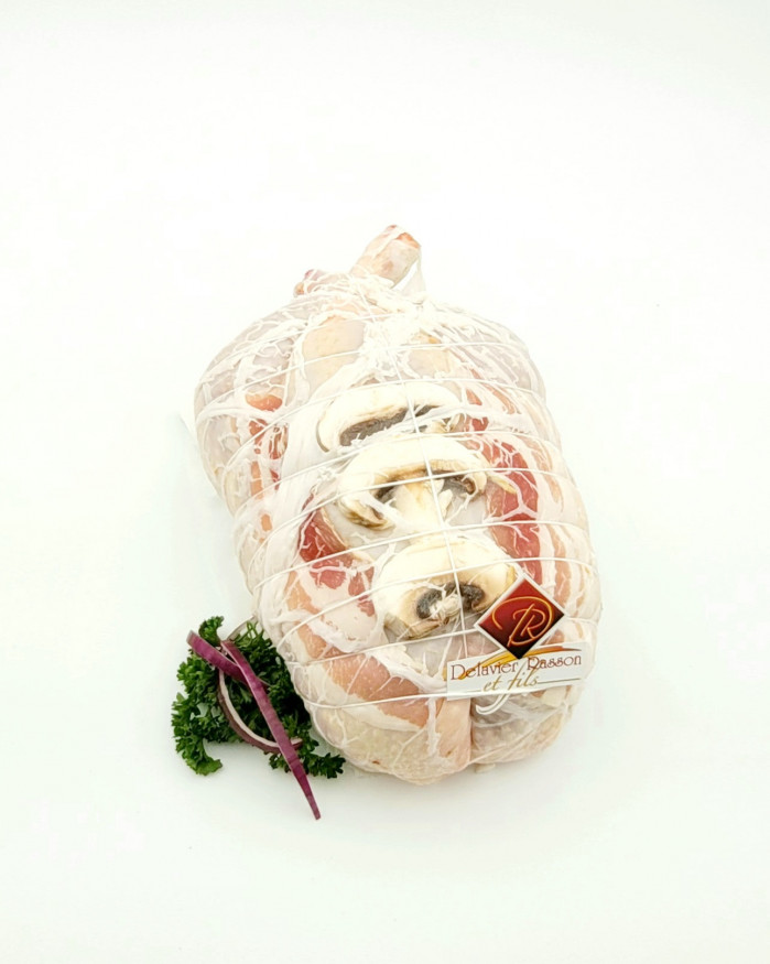 Chapon désossé farci au foie gras ( 10/12 personnes)