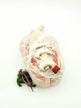 Chapon désossé farci au foie gras ( 10/12 personnes)